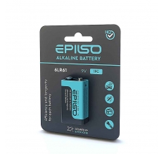 Батарейки EPILSO 6LR61 9V блистер крона 1*12
