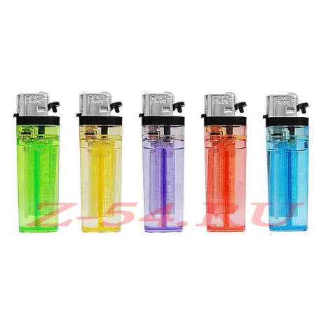 Зажигалка кремниевая прозрачная FOXlite FX-240